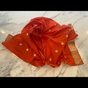 Orange & Gold Scarf/Wrap